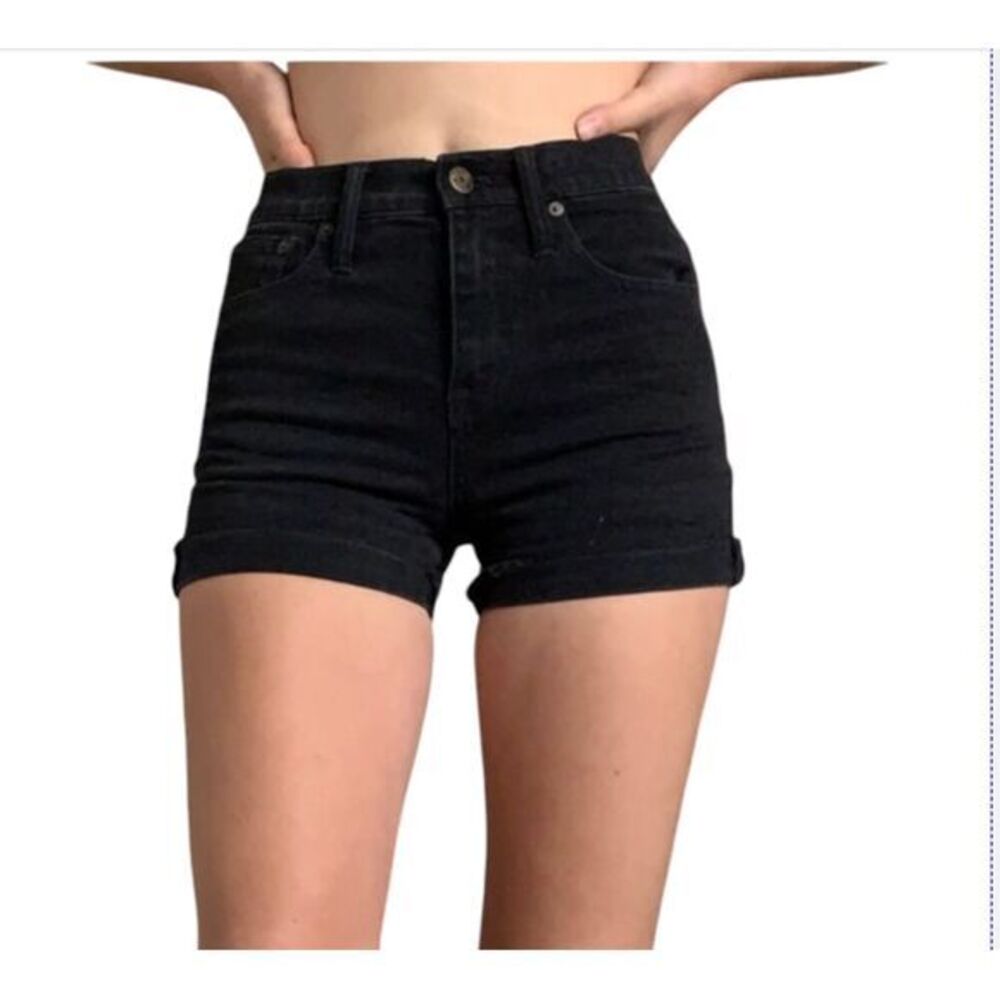 2/$30 Madewell Jeans Short Women Sz 25 Dark Wash Cuffed High Rise